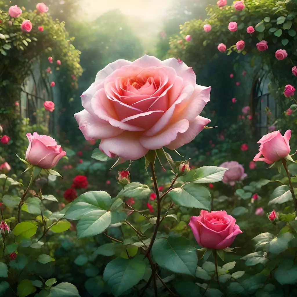 La bellissima rosa del mio giardino che appariva al posto della mia immagine!