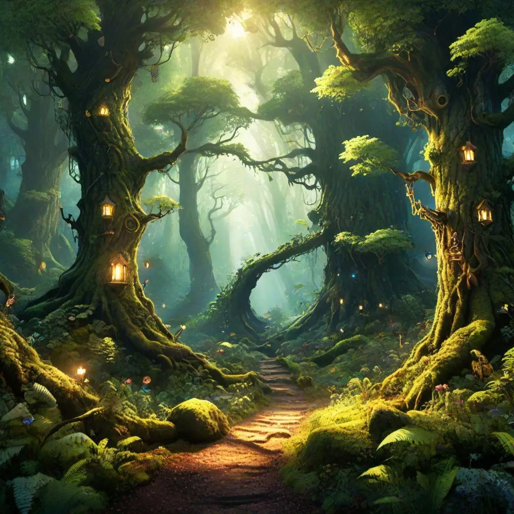 Il magico Bosco delle volpi...c'erano delle lanterne che creavano un'atmosfera ancora più magica!